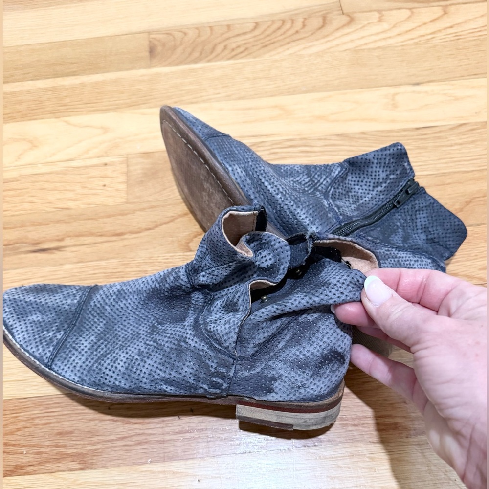 Free People Shadow Lark Ankle Boot in Washed Black - Picture 8 of 12